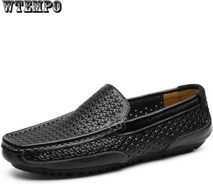 Produktbild von Lässige Sommer-Männerschuhe, leichte, bequeme flache Schuhe für Herren, Müßiggänger, Lederschuhe, Turnschuhe 41