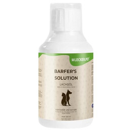 Produktbild von Lecker.Pet Barfer's Solution 100% Lachsöl für Hunde & Katzen - 6 x 500 ml