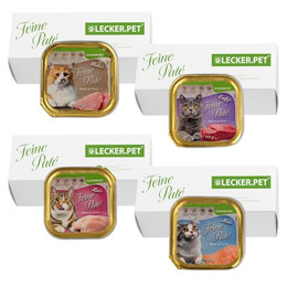 Produktbild von Lecker.Pet Feine Paté Katzenfutter Mix - 68 x 100 g