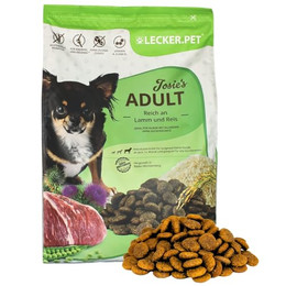 Produktbild von Lecker.Pet Josie's Adult Lamm & Reis Trockenfutter für Hunde - 4 kg