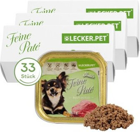 Produktbild von Lecker.Pet Josie's Feine Paté Reich an Kalb Hundefutter Nassfutter - 33 x 150 g