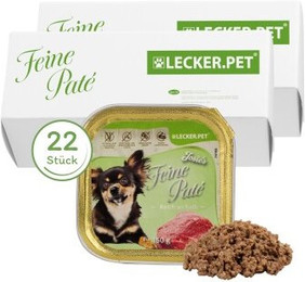 Produktbild von Lecker.Pet Josie's Feine Paté Reich an Kalb Hundefutter Nassfutter - 22 x 150 g