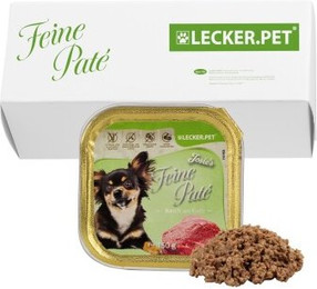 Produktbild von Lecker.Pet Josie's Feine Paté Reich an Kalb Hundefutter Nassfutter - 11 x 150 g