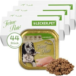 Produktbild von Lecker.Pet Paula's Feine Paté Reich an Huhn Hundefutter Nassfutter - 44 x 150 g