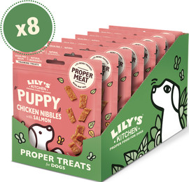 Produktbild von Leckerbissen mit Huhn und Lachs für Welpen (8 x 70g) | Lily's Kitchen