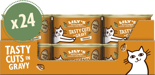 Produktbild von Leckere Hühnchenstücke in Soße Multipack (24 x 85g) | Lily's Kitchen