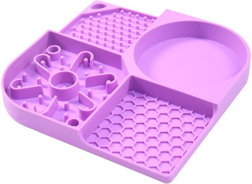 Produktbild von Leckmatte für Haustiere aus Silikon mit Saugnäpfen