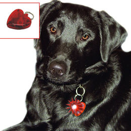 Produktbild von LED Halsbandanh?nger Super Blinki - Herzform