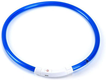 Produktbild von LED-Hundehalsband, USB wiederaufladbar, Blitz-Hundehalskette, leichtes PVC-Haustier-Sicherheitshalsband für große und mittelgroße Hunde