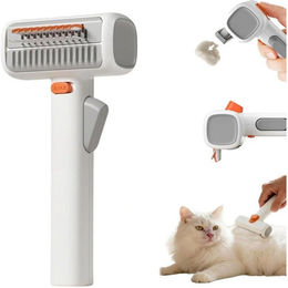 Ledander Fellbürste 2-in-1 Haustier Selbstentwirrender Kamm - Enthaarungswerkzeug, Haustier Selbstentwirrung & Fellpflege Kamm für Verschiedene Haarlänge – Bild 1 von 5