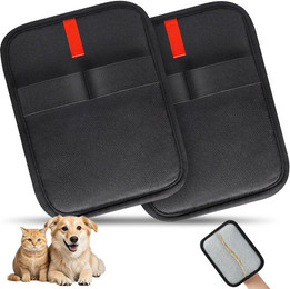 Produktbild von Ledander Fellpflegehandschuh Statische Tierhaarentfernungshandschuhe, wiederverwendbar, Tierhaarentferner,