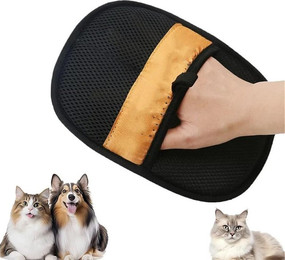 Produktbild von Ledander Fellpflegehandschuh Wiederverwendbare statische Haustierhaare für