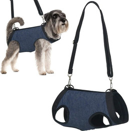 Produktbild von Ledander Hunde-Geschirr Hunde-Tragegurt für Vorder, Hundegeschirr mit Leine, verstellbares, Hunde-Hebegeschirr, Hilft älteren Hunden mit Eingeschränkter Mobilität