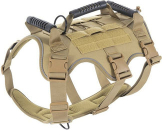 Produktbild von Ledander Hunde-Geschirr Hundegeschirr Hunde, Anti Zug Geschirr mit Kontrolle,Grosse Hunde, Verstellbar,Atmungsaktiv Reflexstreifen Brustgeschirr Sichere