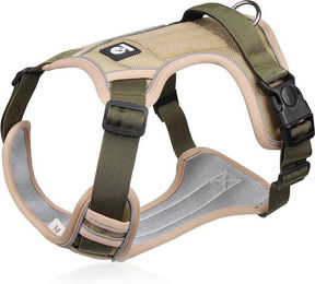 Produktbild von Ledander Hunde-Geschirr Hundegeschirr mit Griff,atmungsaktiv,bombenfeste Passform, Reflektoren, sicheres Geschirr,für kleine, mittelgroße und große Hund