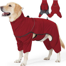 Ledander Hundejacke Beheizbarer Hundemantel für vier Beine, wasserdicht, verstellbarer, Reflektierende Winterjacken & Wintermäntel für kleine bis große Hunde – Bild 1 von 5