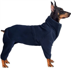 Produktbild von Ledander Hundejacke Hundemantel Winter Dick Warm, Hund Fleece-Pullover mit Beinen, Einstellbare Haustier Kapuzenpullis für Corgis & Hunde aller Größen