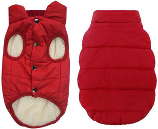 Produktbild von Ledander Hundemantel Fleece Hundejacke für Winter kaltes Wetter, Hundejacke Winterweste, Für Hunde in verschiedenen Größen,Wintermantel Mantel Hund