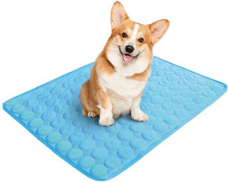 Produktbild von Ledander Hundematte Kühlmatte für Katzen und Hunde, blau, für Drinnen, Draußen und Auto