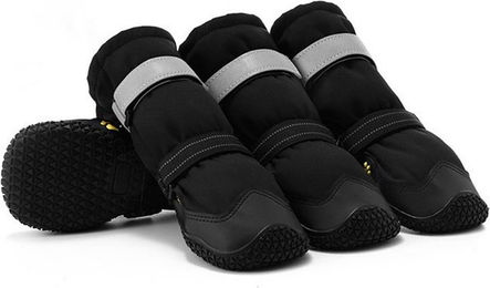 Produktbild von Ledander Pfotenschutz Rutschfeste Hundeschuhe mit reflektierenden Riemen, wasserdicht, (4-tlg), mit Verstellbarem Klettverschluss,Hundeschuhe Warme,Hundesocken