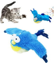 Produktbild von Ledander Tier-Intelligenzspielzeug Katzenspielzeug Vogel Elektrisch,Simuliertes Zwitschern,