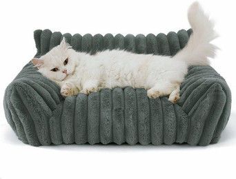 Produktbild von Ledander Tierbett Kuschelndes Haustierkatzen-Sofa, flauschiges Katzen-Sofa,