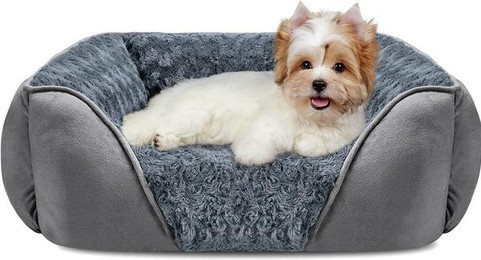 Produktbild von Ledander Tierbett S-XXL Hundebett für Hunde, waschbare flauschige Hundebetten, flauschig weich, kuscheliges Hundesofa für Hunde und Katzen
