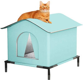 Produktbild von Ledander Tierhaus Katzenhaus Für Draußen Winterfest