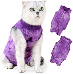 Produktbild von Ledander Tiermantel Erholungs-Katzenbody nach der Operation, medizinischer Schutzanzug, Erholungs-Halsband für Haustiere, Schutz nach der Operation