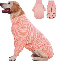 Produktbild von Ledander Tierpullover Rollkragenpullover,Erholungs-Pyjama für große und mittelgroße Hunde, Herbst- und Wintermode, Alltag, Spaziergänge, schützt vor Lecken