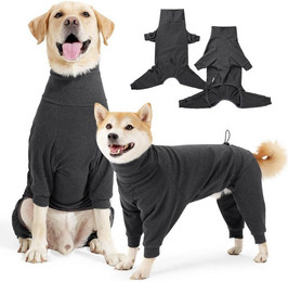 Produktbild von Ledander Tierpullover Tierpullover Fleece Hundepullover Wintermantel Hundepyjama mit Beinen, Premium-Qualität, butterweich, für große und kleine Hunde
