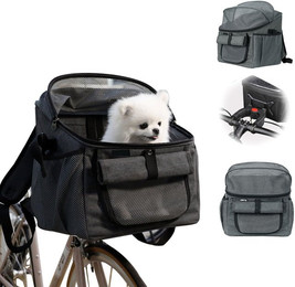 Produktbild von Ledander Tiertransportbox Fahrradtasche für Haustiere,Tiertransportbox Rucksack