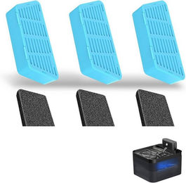 Produktbild von Ledander Trinkbrunnen Ersatzfilter für kabellosen automatischen Katzenbrunnen, Trinkbrunnenfilter – Frisches und sauberes Wasser