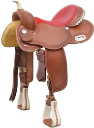 Produktbild von Leder-Fasssattel für Pferde Pool's Rawhide