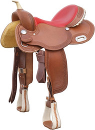 Produktbild von Leder-Fasssattel für Pferde Pool's Rawhide