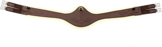 Produktbild von Leder-Gurt für Pferde mit elastischer Kunstfellbesatz Kavalkade Casper