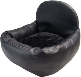 Produktbild von Leder-Look Autositz für Hund und Katze mit Flexgurt kompatibel für Seat Altea