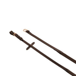 Leder- und Gummi-Zügel für englisches Zaumzeug Equestro – Bild 1 von 3