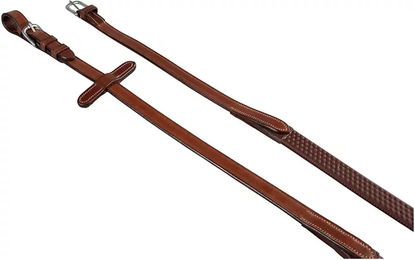 Produktbild von Leder- und Gummizügel für englisches Zaumzeug Equestro