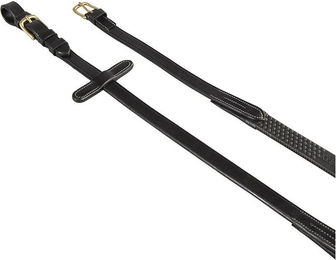 Produktbild von Leder- und Gummizügel für englisches Zaumzeug Equestro