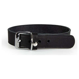Lederband Halsband Weinheim schwarz 52 cm 3 cm – Bild 1 von 2