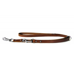 Produktbild von Lederband Hundeführleine Weinheim Maroon 18 mm x 200 cm