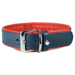 Produktbild von Lederband Hundehalsband Firenze opal/flame