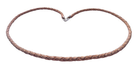 Produktbild von Ledercollier geflochten natur 3mm