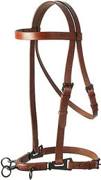 Produktbild von Lederne Westernhalfter für Stute 3-Pfeiler doubliniert Lexhis