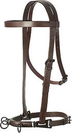 Produktbild von Lederne Westernhalfter für Stute 3-Pfeiler doubliniert Lexhis