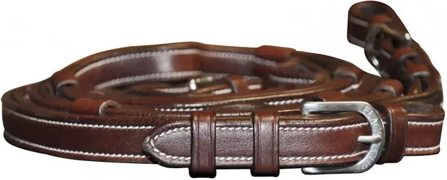 Produktbild von Lederzügel für Pferde mit Griffen Flags&Cup