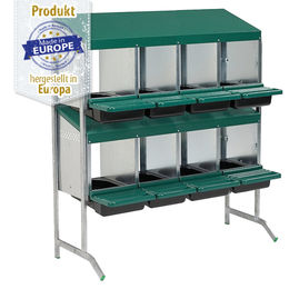 Legenest - Abrollnest - Hühnernest - Metall - 8 Abteilungen im Doppelständer (2x4er) – Bild 1 von 7