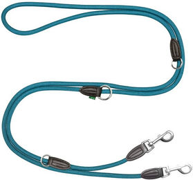Produktbild von Leisegrün Hundeleine Hundeleine für große Hunde, Hundeleine 3m verstellbar - Petrol, Nylon