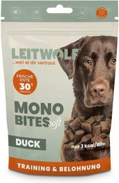Produktbild von LEITWOLF 150g Mono Bites Hundesnack 12 x 150 Gramm Duck